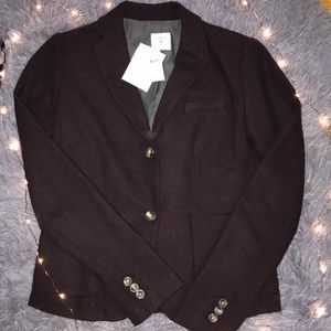 Gap Academy Wool Blazer in Maroon